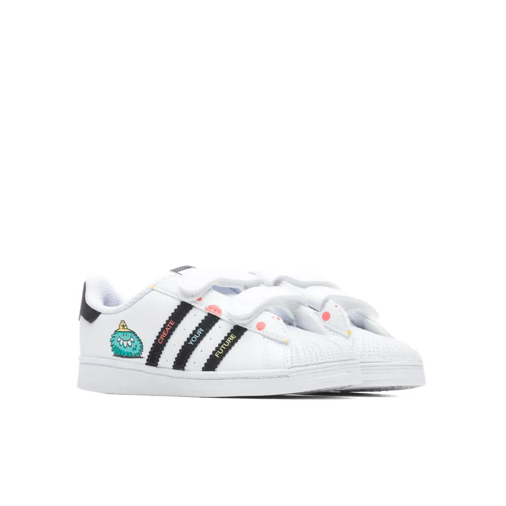 Adidas Originals x Kevin Lyons Toddler Superstar - White/Black