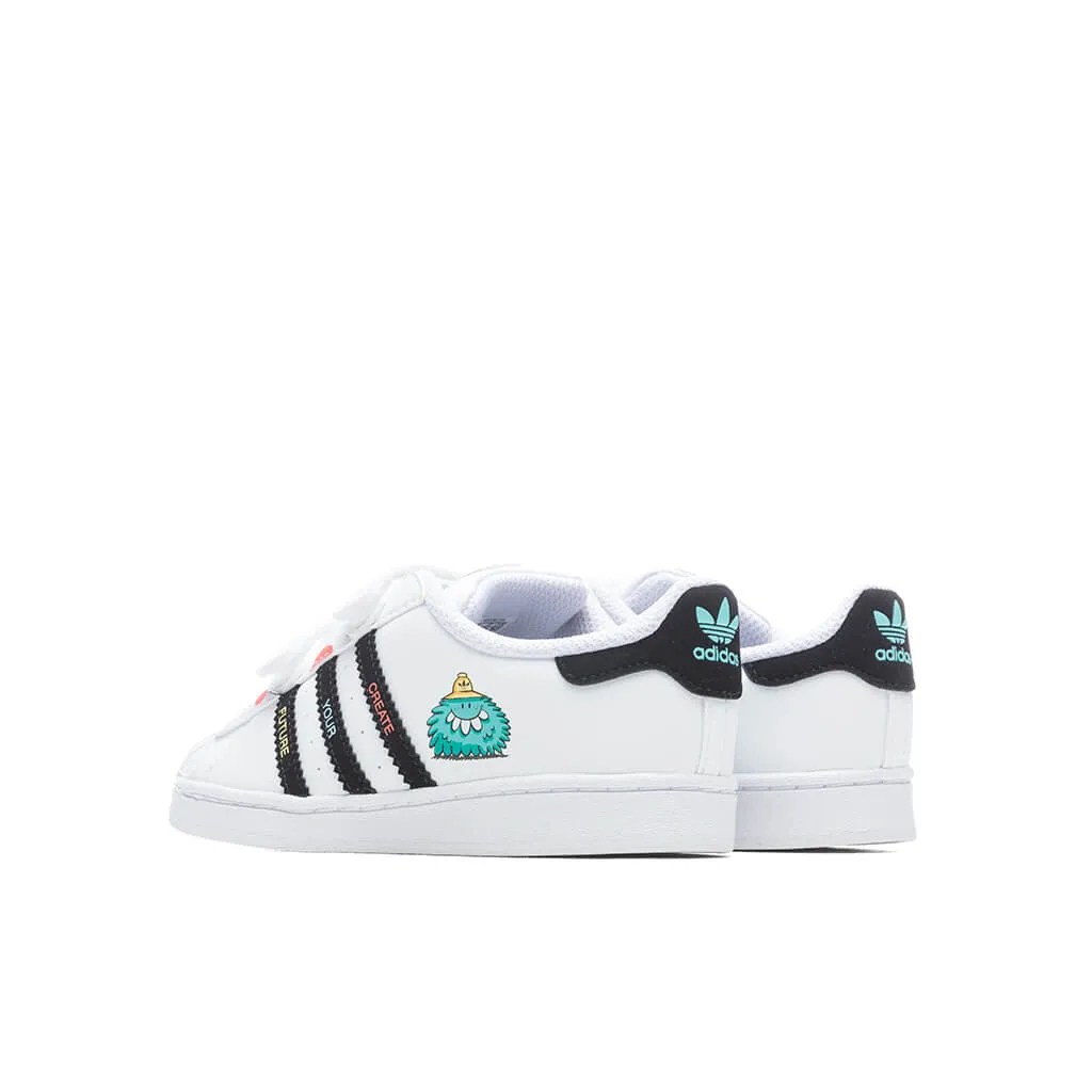 Adidas Originals x Kevin Lyons Toddler Superstar - White/Black