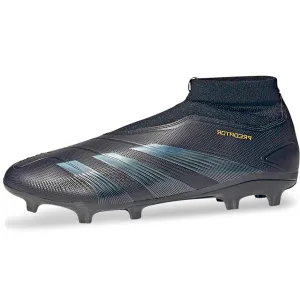 adidas Predator League Laceless FG Soccer Cleats (Core Black/Carbon/Gold Metallic)