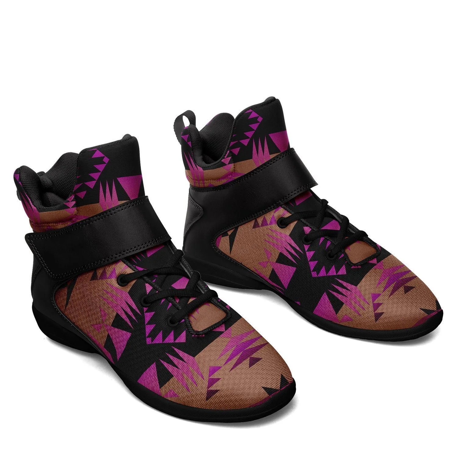 Between the Mountains Berry Ipottaa Basketball / Sport High Top Shoes - Black Sole