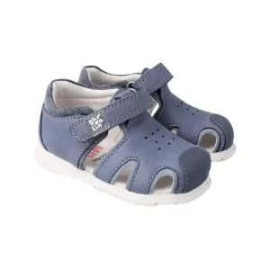 Caged Kaiser Sandals - Denim Blue