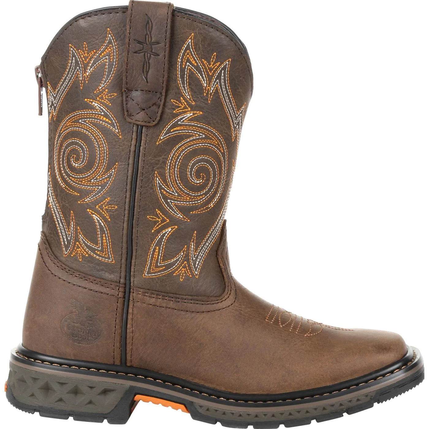 Georgia | Little Kid's Carbo-Tec LT Pull-on Boot | Brown