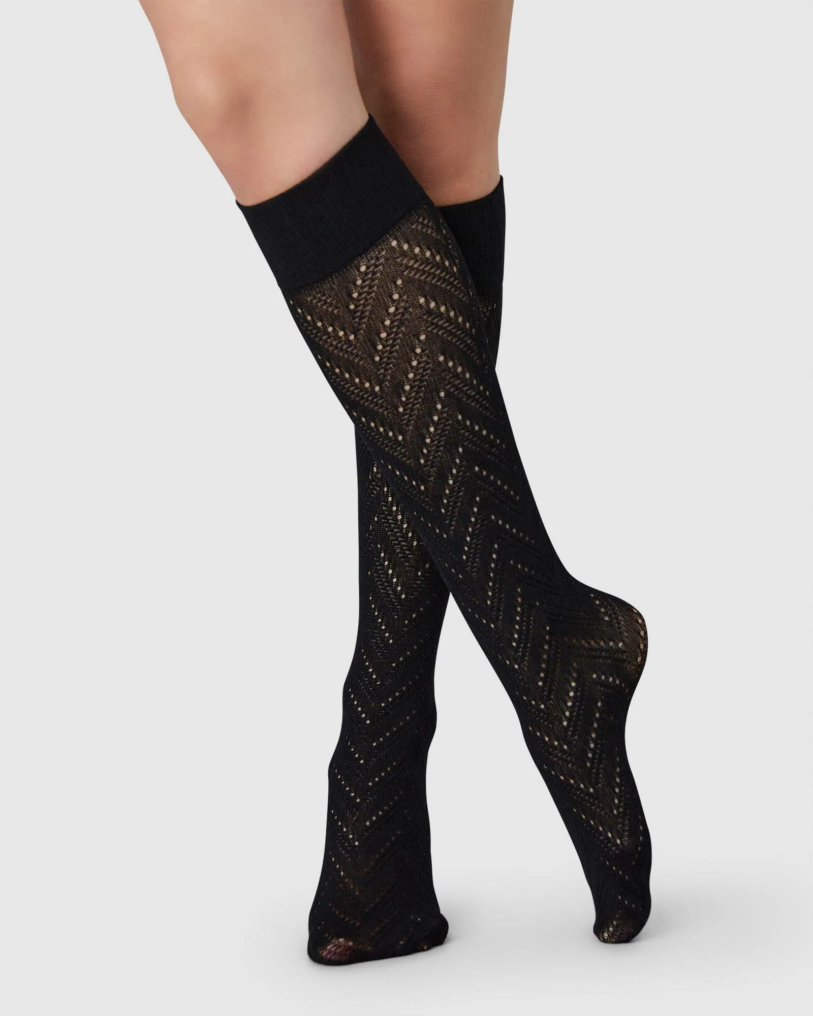 Ina Pointelle Knee-Highs