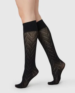 Ina Pointelle Knee-Highs