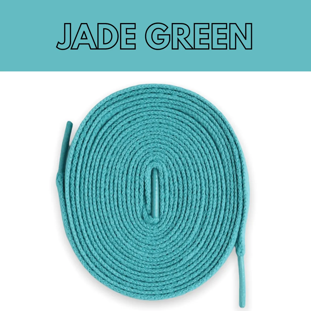 Jordan 1 Laces Basics Flat Thin - Jade Green Laces