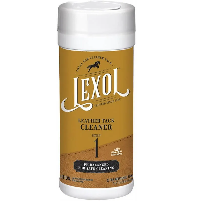 Lexol Quick Wipes Leather Tack Cleaner Step 1