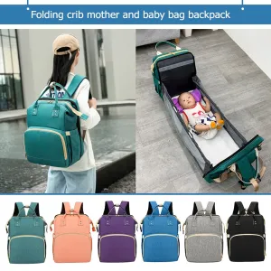 Multifunction Large Capacity Nappy Nursing Foldable Travel Backpack Bags