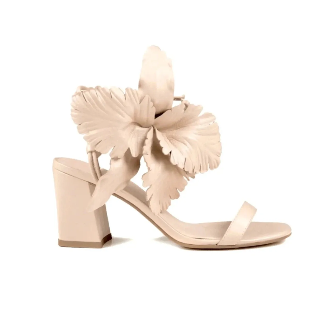 Nude Hibiscus Heels