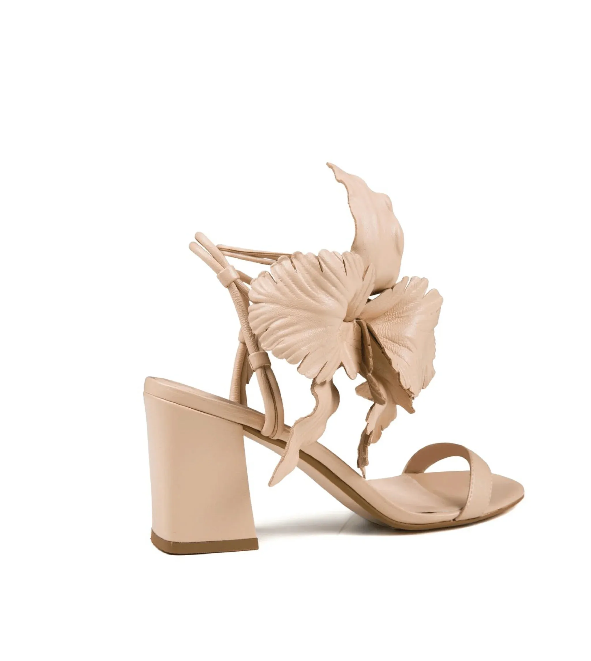 Nude Hibiscus Heels