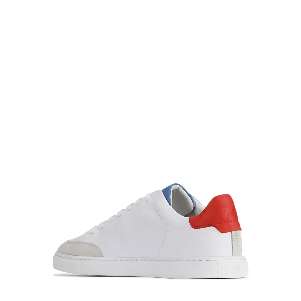 PANELS LOW TOP SNEAKERS LEATHER