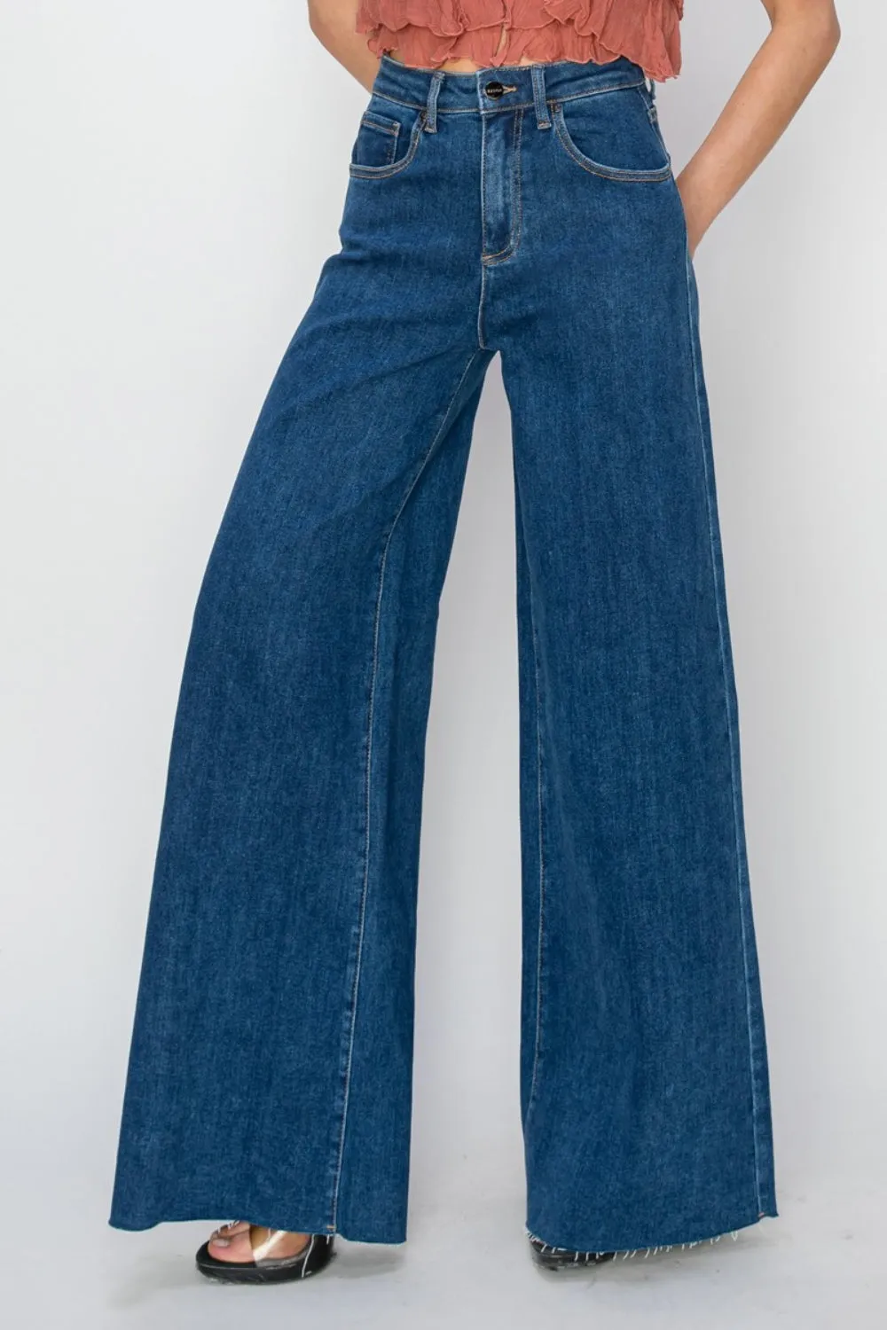 RISEN High Rise Palazzo Jeans - ONLINE ONLY - 7-10 DAY SHIPPING