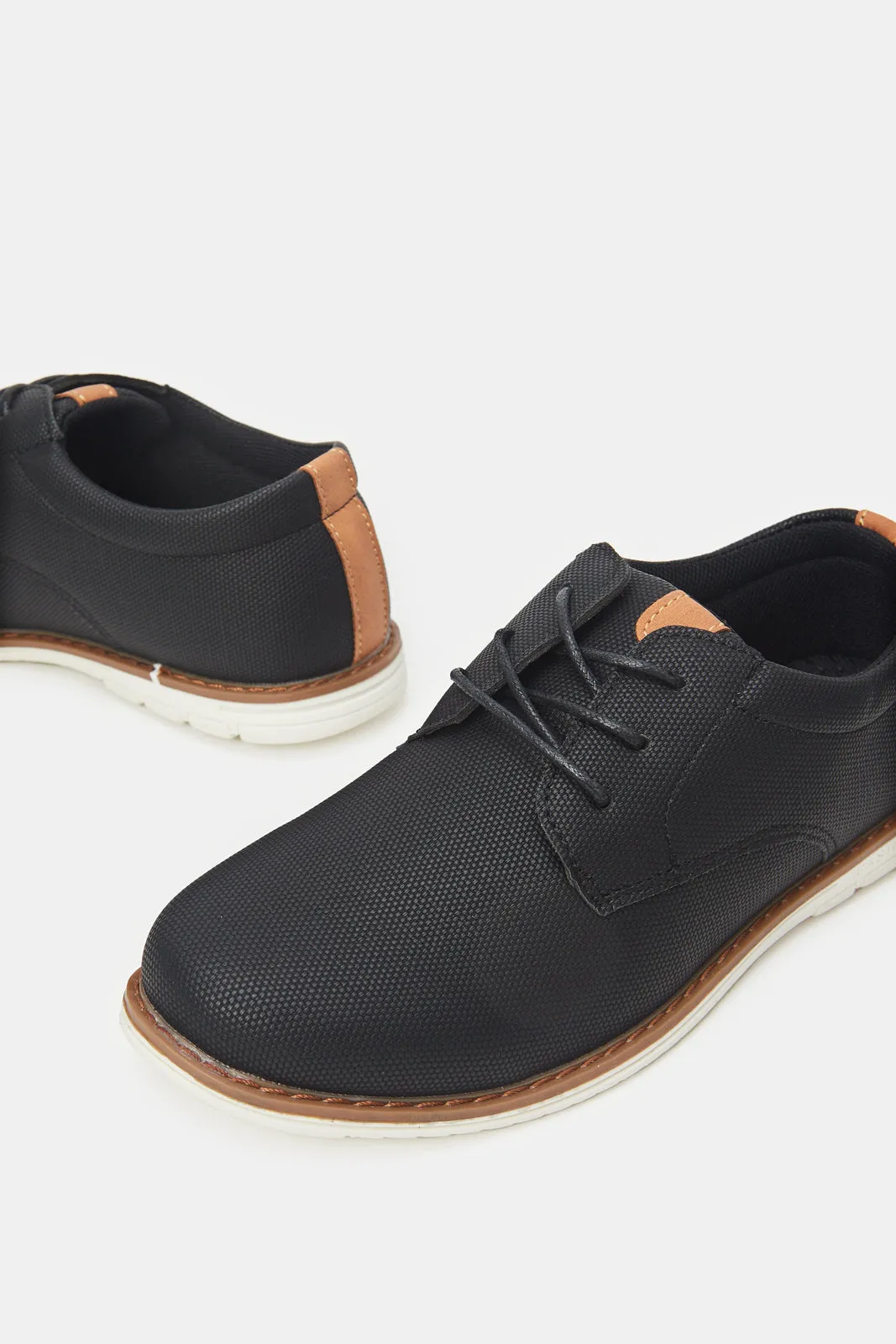 Senior Boys Black Lace Up Derby