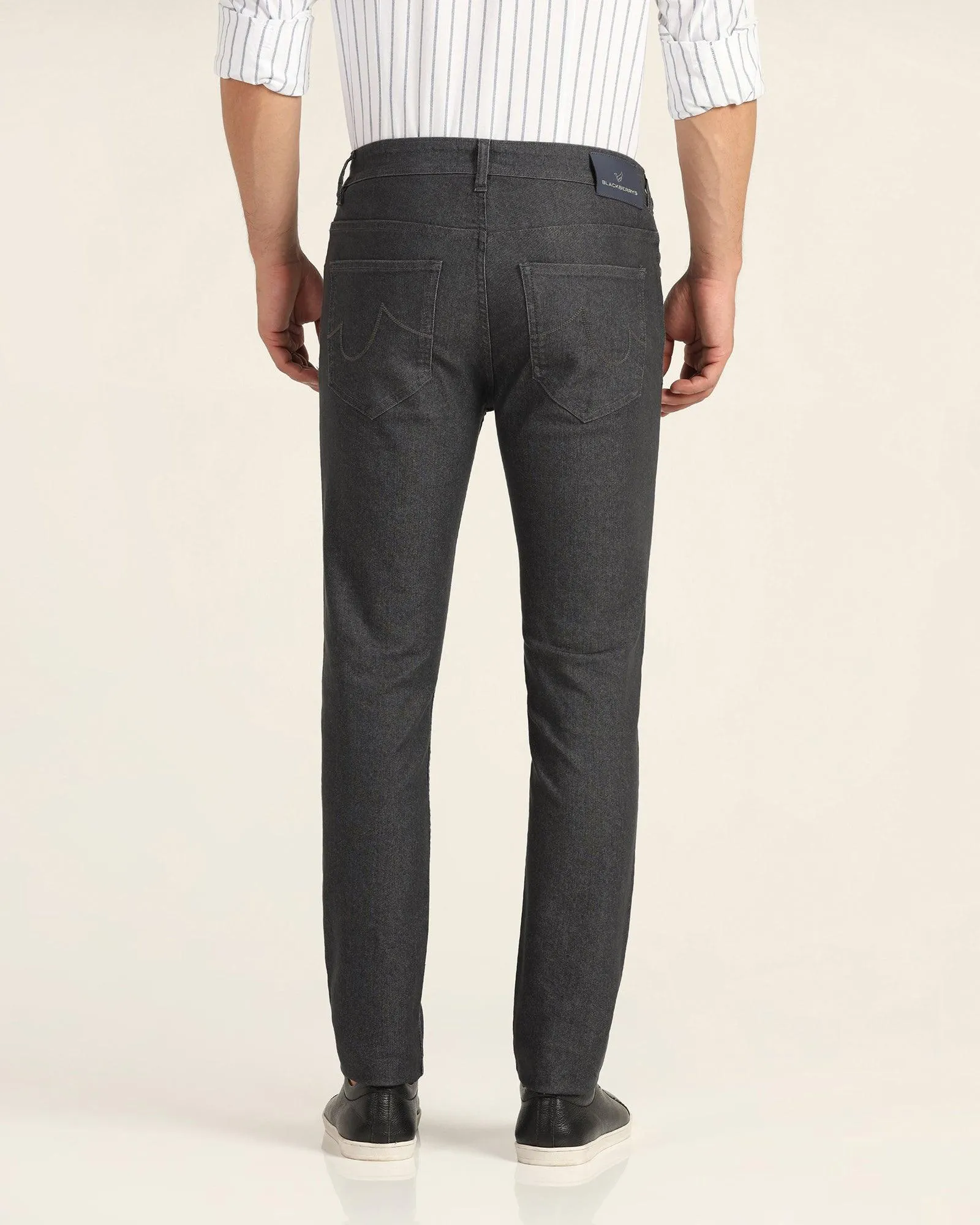 Super Clean Slim Yonk Fit Grey Jeans - Lufe