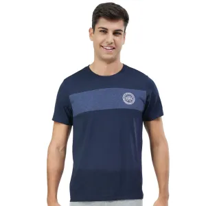 U.S. Polo Assn. Mens Crew Neck Colour Block I681 Lounge T-Shirt - Pack Of 1 (NAVY XL)