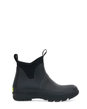 Women's Neoprene Ankle Rain Boot - Black